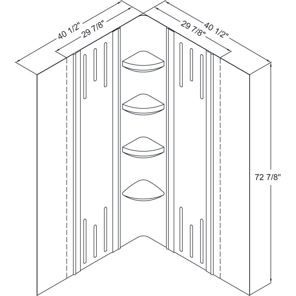 DreamLine SHBW124172001 QWALL2 Shower Backwall Kit Free Shipping
